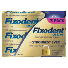 Fixodent Ultra Max Hold Tandprothese Hechtingscrème (2,2 oz. 3 pk.)