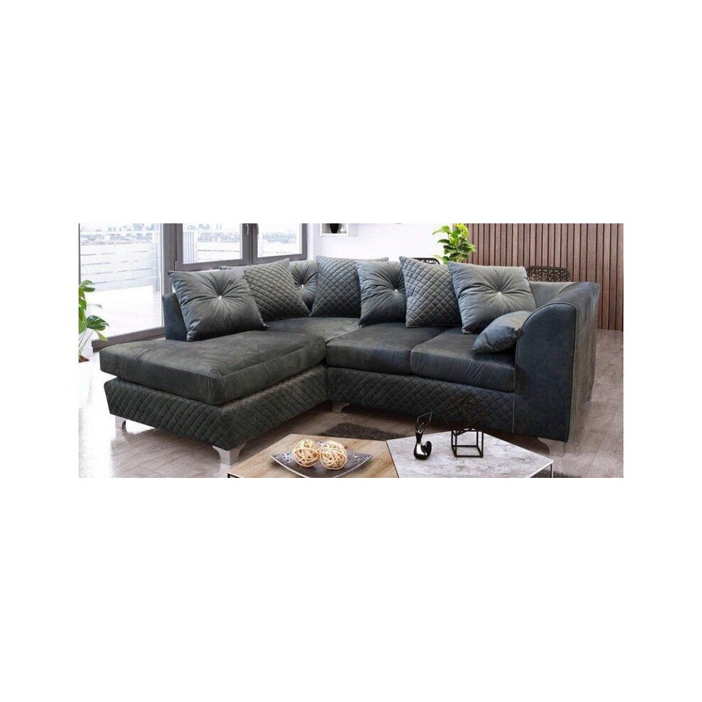 (Left Hand corner) Vortex Grey Corner Sofa