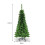 Gymax 4.5 FT Artificial Pencil Christmas Tree Pre-Lit Hinged Fir w/ 226 Tips Slim Tree 2