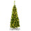 Gymax 4.5 FT Artificial Pencil Christmas Tree Pre-Lit Hinged Fir w/ 226 Tips Slim Tree 9