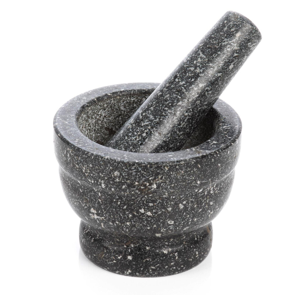 Granite Pestle & Mortar Set Natural Spice Herb Crusher Grinder Grinding Paste