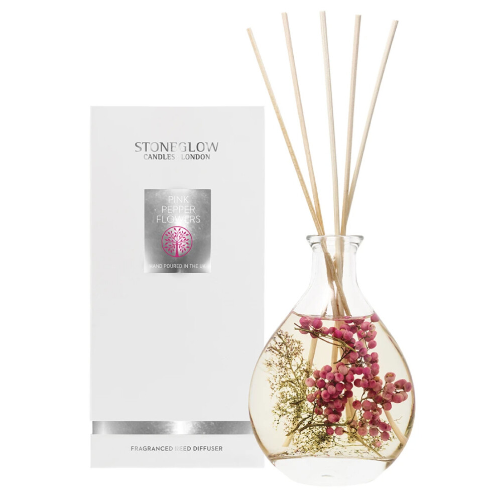 Stoneglow Candles Nature's Gift Scented Reed Diffuser Pink Pepper Flowers