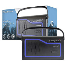 Lloytron 'Ibiza' 2 Band AC/DC Portable Radio with Carry Handle - Black - N2402BK
