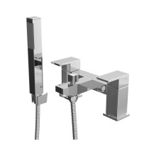 EcoSpa Form Waterfall Bath Filler Shower Mixer Tap with Handset & Hose Chrome