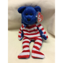 Ty Beanie Babies - Liberty the White Teddy Bear (USA Exclusive)
