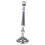 URBN Living (34cm, 1) 1/2 Polished Nickel Candlestick Candle Holder 1