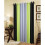 (66"wide x 72"drop) Eyelet Curtains Lined 3 Tone Black Lime Green Grey 1
