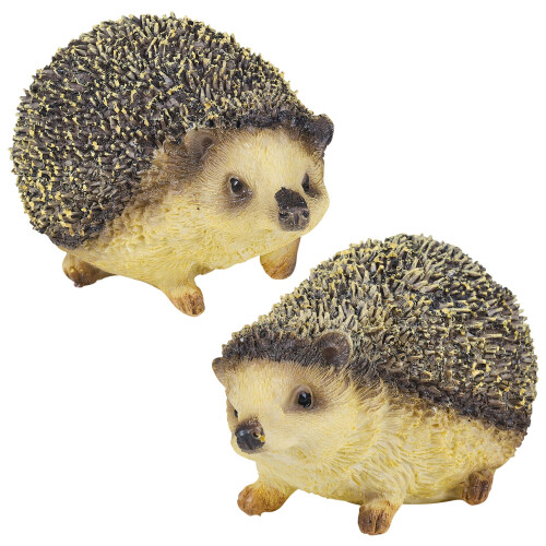 Cute Poly Resin Garden Indoor Outdoor Hedgehog Figurine Ornament