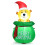 Gymax 1.5M Inflatable Christmas Bear Luminous Model Bear Xmas Decoration 9