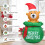 Gymax 1.5M Inflatable Christmas Bear Luminous Model Bear Xmas Decoration 4