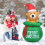 Gymax 1.5M Inflatable Christmas Bear Luminous Model Bear Xmas Decoration 1