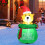 Gymax 1.5M Inflatable Christmas Bear Luminous Model Bear Xmas Decoration 6