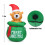 Gymax 1.5M Inflatable Christmas Bear Luminous Model Bear Xmas Decoration 2