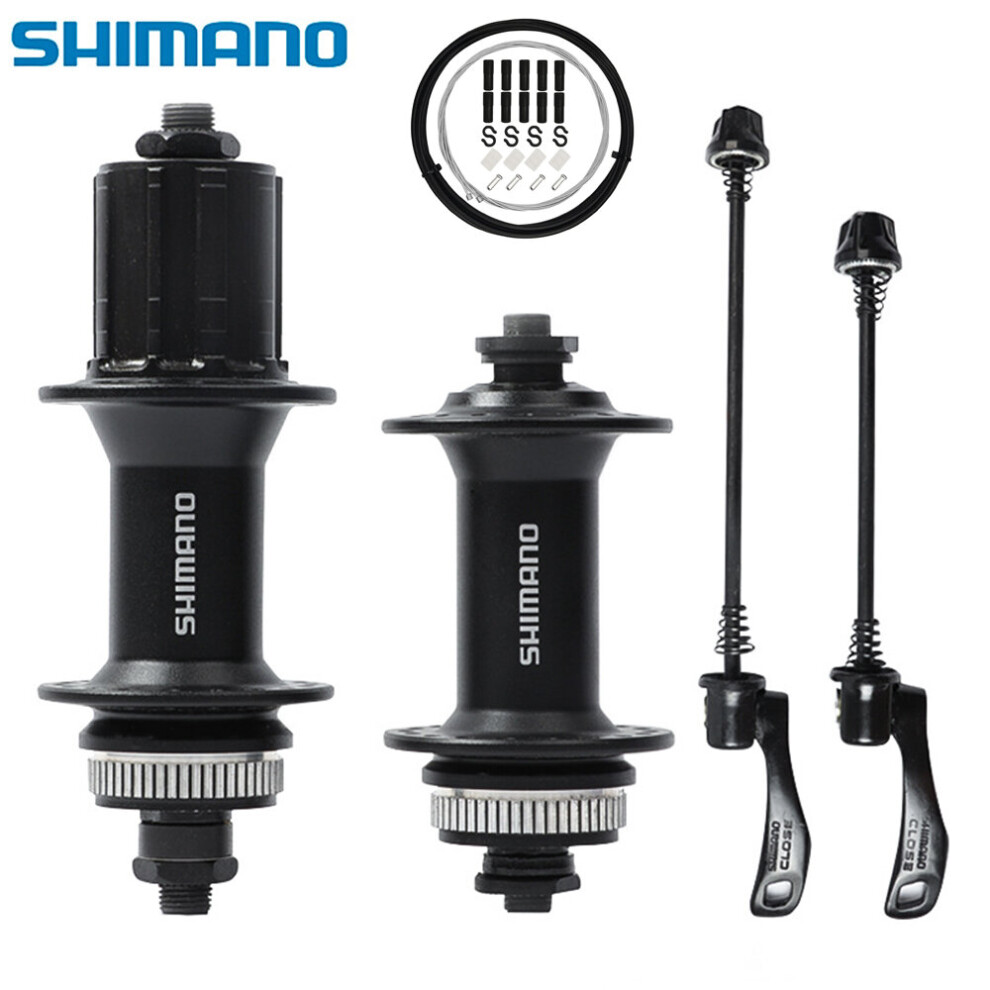 SHIMANO New M4050 36h Front and back pair 6-Bolt Disc Hub Black