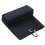(Black) Tri-fold Golf Towel Waffle Pattern with Carabiner 1