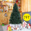 Gymax 7FT Artificial Christmas Tree Green Xmas Decorations w/Foldable  Stand 3