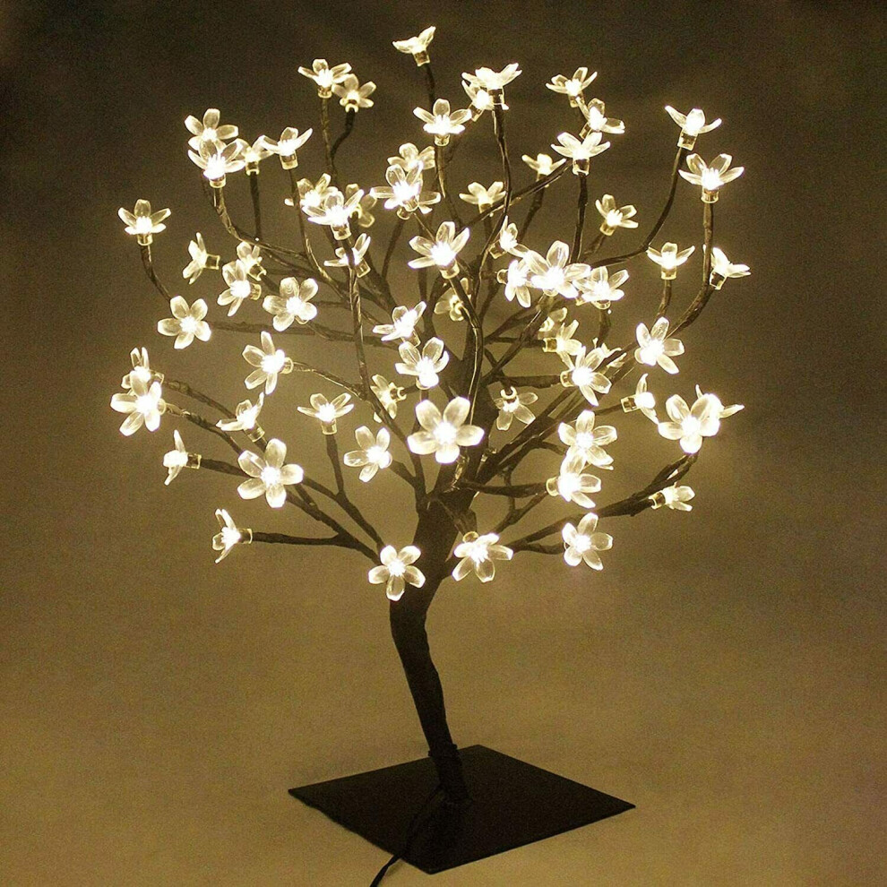 Snow Time (Warm White, 45Cm) Led Cherry Blossom Twig Tree Pre-Lit Christmas