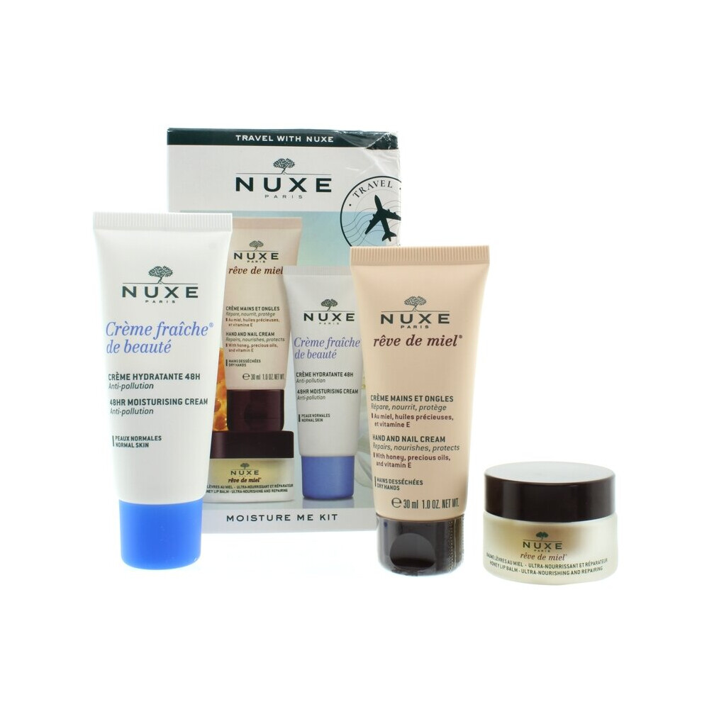 Nuxe Moisture Me Kit Face Lips & Hands