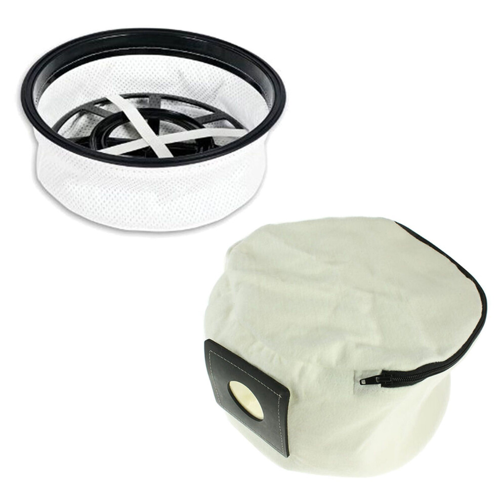 Spares2go 12" Filter & Reusable Bag For Numatic Henry Hetty James Vacuum Cleaner