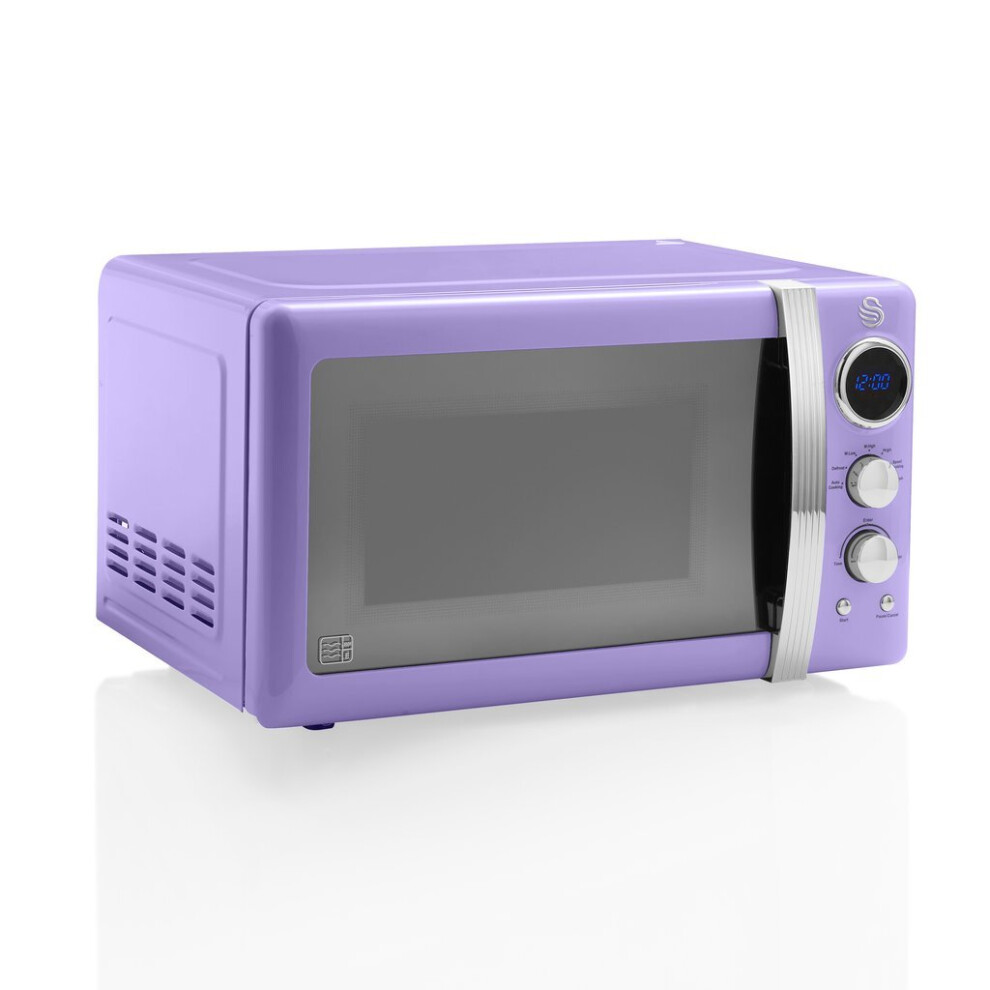 purple--swan-retro-digital-led-20l-microwave-800w-freestanding-countertop-five-power-levels
