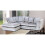 Furniture 786 (Silver, Left hand corner) Bella Crushed Velvet Corner sofa 1