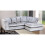 Furniture 786 (Silver, Right hand corner) Bella Crushed Velvet Corner sofa 1