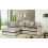 Furniture 786 (Champagne, Left hand corner) Bella Crushed Velvet Corner sofa 1