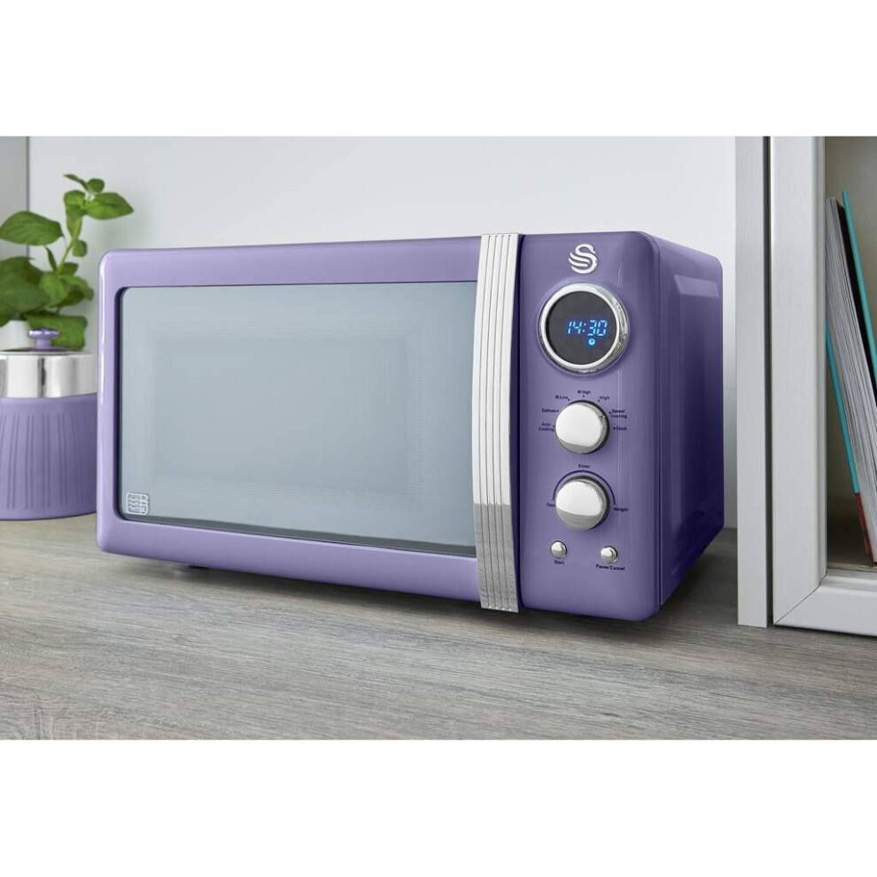 purple--swan-retro-digital-led-20l-microwave-800w-freestanding-countertop-five-power-levels