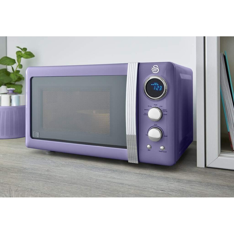 purple--swan-retro-digital-led-20l-microwave-800w-freestanding-countertop-five-power-levels