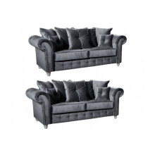 (Zoey Plush 3+2 seater) Zoey Plush Corner or 3 +2 seater sofa set