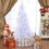 Gymax 5FT Artificial Christmas Tree Traditional White Xmas Decoration Tree 1
