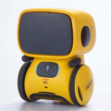 (Yellow) Intelligent Voice Control Kids Robot Smart Action Dancing Gesture Sensor Toy