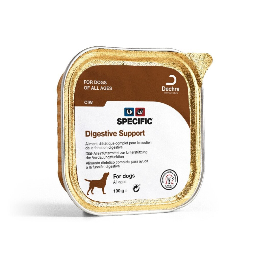 (4 x 7 x 100g) Dechra Specific CIW Digestive Support Wet Dog Food