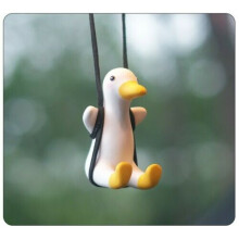 Pendentif canard balançoire pour voiture Rétroviseurs Charms Little Ornament