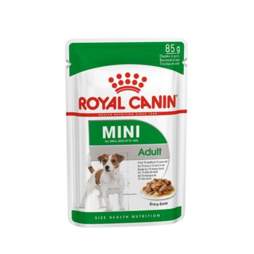 Royal Canin Small Breed Wet Mini Adult 12x85g - Aids Digestion, Supports Healthy Weight, Skin & Coat