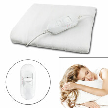 (Single) Electric Blanket Heated Under Luxury Single Double King Size Bed Washable Fleece