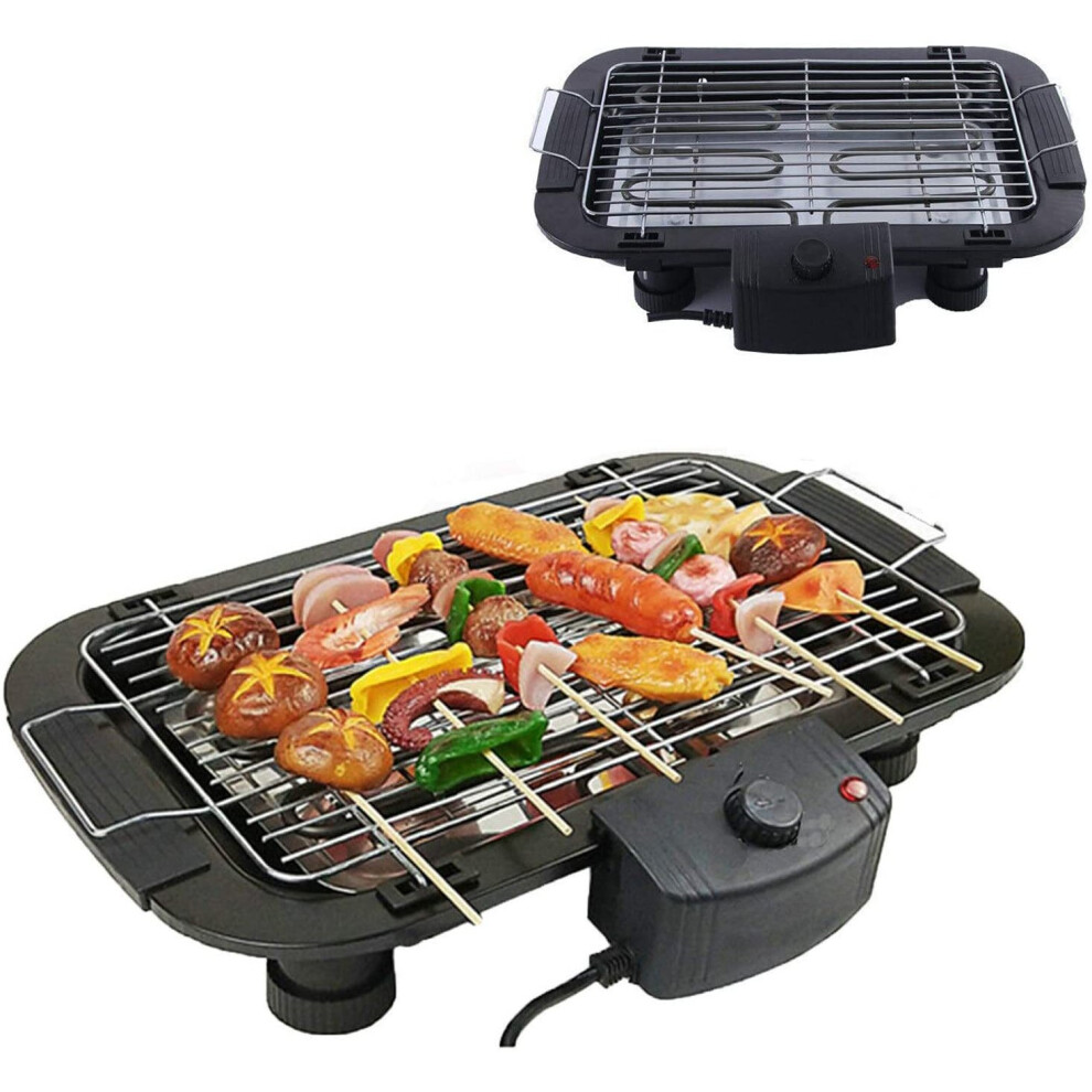 Autobaba 1500W Electric Griddle Smokeless Non-Stick Plates Grill For Bbq