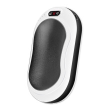 (Black) Hand Warmers Rechargeable 3 Levels Heating Electric Hand Warmer 10000mAh