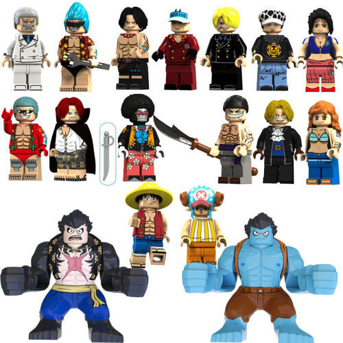 17PCS One Piece Collection Collection Minifigures παιχνίδια δώρο Fit Lego