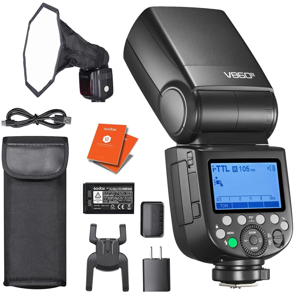 Godox V860III Canon TTL HSS Portable Flash Lighting Speedlite