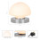 Anika 62510 Opal Dome Table Lamp with Touch Activated Base / Silver Chrome 5