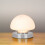 Anika 62510 Opal Dome Table Lamp with Touch Activated Base / Silver Chrome 1