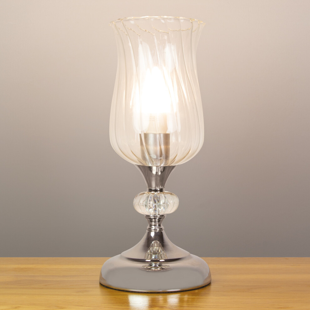 Anika 62519 'Hurricane' Retro Touch Table Lamp / Stylish Chrome Finish