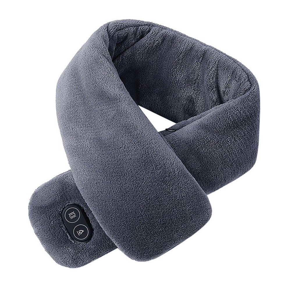 Winter Men And Women Usb Electric Heating Scarf 3 Gears Heating 4 Modes Massage Ajustable Winter Warmer Neck Guard Heated Scarf