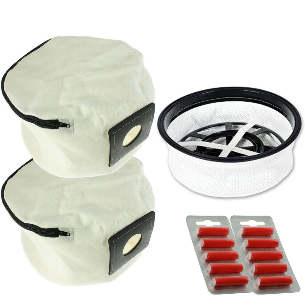 Spares2go Filter & Reusable Bags For Numatic Henry Hetty James Vacuum & Fresheners