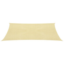 vidaXL Sunshade Sail HDPE Square 2x2m Beige Garden Patio Awning Canopy Shade