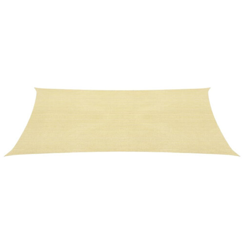 VidaXL vidaXL Sunshade Sail HDPE Square 2x2m Beige Garden Patio Awning Canopy Shade