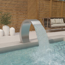 vidaXL Pool Fountain 22x60x70 cm Stainless Steel 304 Garden Pool Fountain