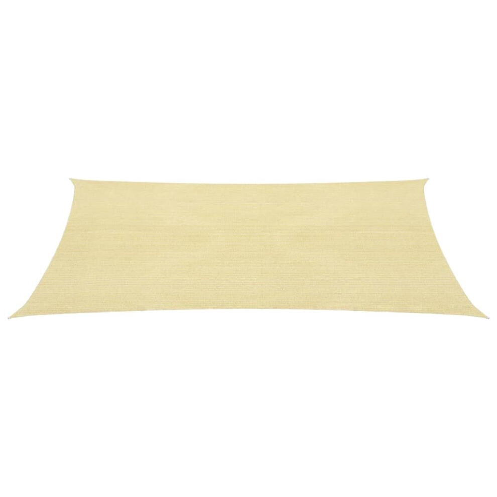 vidaXL Sunshade Sail HDPE Rectangular 4x6m Beige Garden Patio Awning Canopy