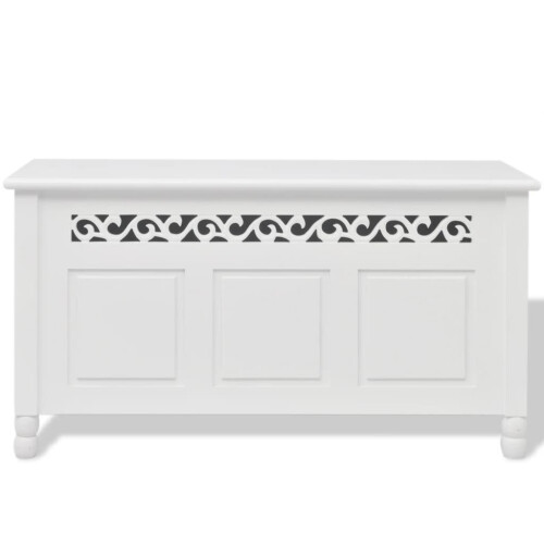 VidaXL Storage Bench Chest Cabinet Organiser Baroque Style Hallway Living Room MDF 1
